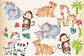 Image result for Mom and Baby Animal Background Clip Art