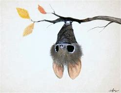 Image result for Bat Silhouette Painting