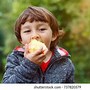 Image result for Kid Eating an Apple