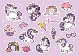 Image result for Cute Unicorn Stickers