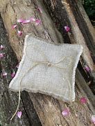 Image result for Burlap Pillows Used for Jewelry Display