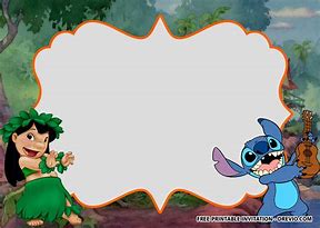 Image result for Lilo and Stitch Birthday Template Ideas