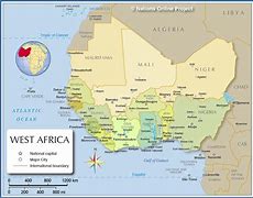 Image result for Vintage West Africa Map