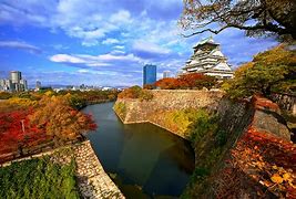 Image result for Osaka Castle in Autumn