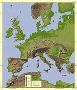 Image result for Relief Map of Europe