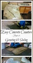 Image result for Sealing Concrete Countertops DIY