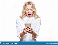 Image result for Smirking Woman Looking at Phone