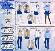 Image result for Anime School Uniforms Design