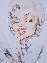 Image result for Marilyn Monroe Caricature