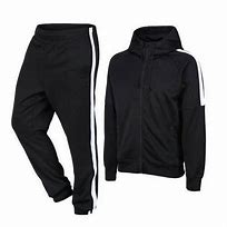 Image result for Black Tracksuit Top Plain