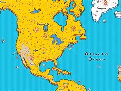 Image result for Simpsons Map