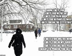 Image result for Haters Gonna Hate Snow Meme
