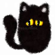 Image result for Black Fluffy Cat Cartoon