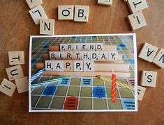 Image result for Scrabble Birthday Card