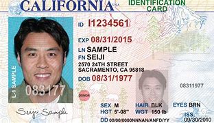 Image result for California ID Back