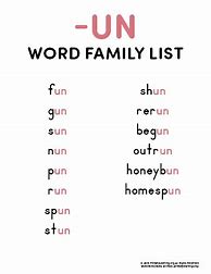 Image result for Un Words. List