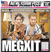 Image result for New York Post Harry and Meghan