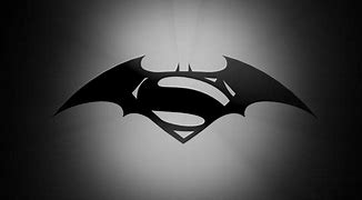 Image result for Superman Half Batman Logo