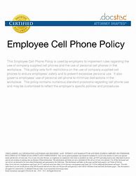 Image result for Employee Cell Phone Policy