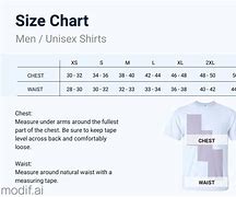 Image result for Shirt Size Chart Blank Template