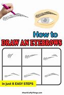 Image result for How to Draw Cartoon Eyebrows