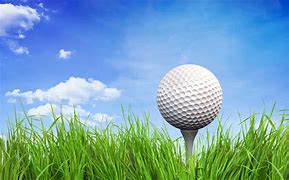 Image result for Golf Ball On Tee with Hill in Background