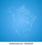 Image result for Free Printable Map of North America