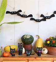 Image result for Homemade Decorations Halloween Bats