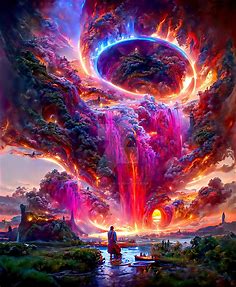 Awakened surging flame inside of vortex of thought by zar4fussion on ...