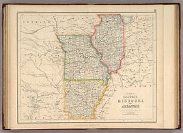 Image result for Missouri and Illinois Map
