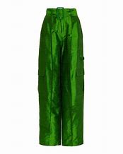 Image result for Fashion Nova Green Silk Cargo Pants