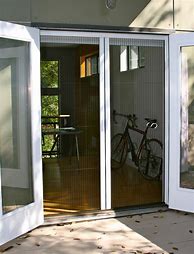Image result for French Door Screens Retractable