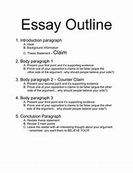 Image result for Essay-Writing Outline