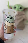 Image result for Baby Yoda with Cup