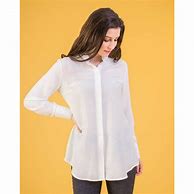 Image result for Silky Button Down Tunic Shirt