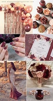 Image result for Rose Gold and Champagne Wedding Colors