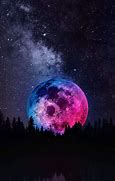 Image result for Moon with Galaxy Background