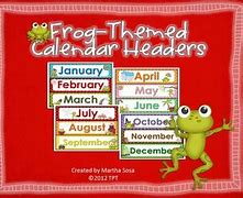 Image result for Calendar Headers for Classroom Free