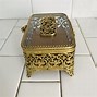 Image result for Vintage Gold Jewelry Box