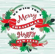 Image result for Merry Christmas and Happy New Year Card