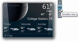 Image result for Weather Gadget Windows 7