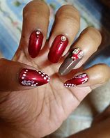 Image result for Dark Red Nail Designs