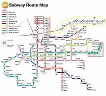 Image result for Subway and Train Map of Osaka City