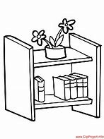 Image result for Shelf Coloring Page