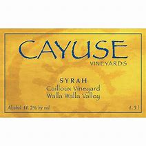 Image result for Cayuse Syrah Cailloux