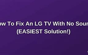 Image result for LG TV No Audio Out