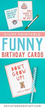 Image result for Funny Happy Birthday Printables