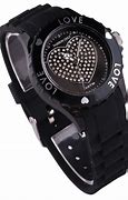 Image result for All Black Women's Open Heart Watch