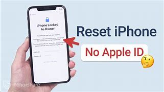 Image result for Reset iPhone without Apple ID