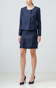 Image result for Plus Size Navy Blue Skirt Suit